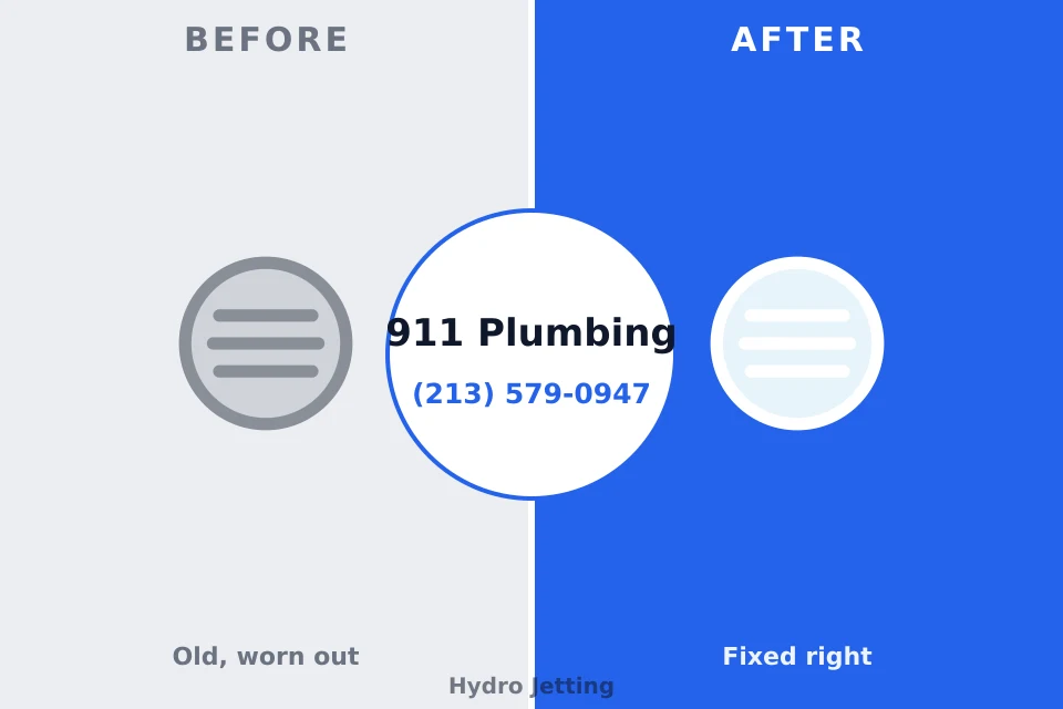 Before and after: plumbing repair Panorama Village, TX